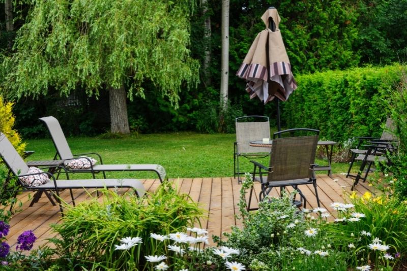 Paved outdoor patio area added to boost a Gold Coast home's value