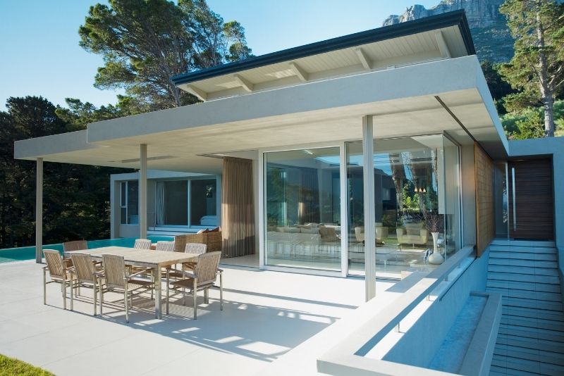 Deck builders constructing a timber deck frame on the Gold Coast