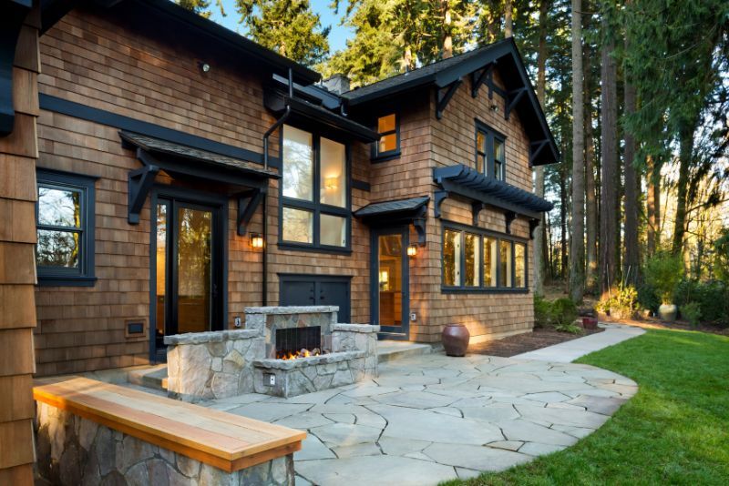 stone patio